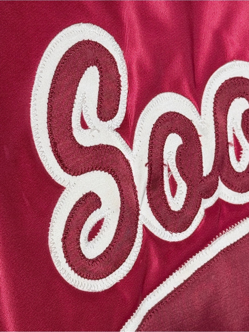 Vintage 80'a BUTWIN Oklahoma Sooners satin bomber jacket XXL (2XL) - Picture 4 of 11